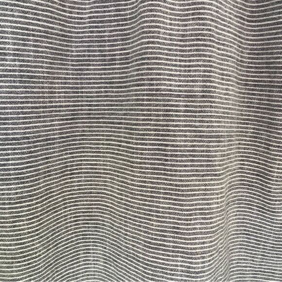 CONVERSE ONE STAR MEDIUM BUTTON UP SHIRT GRAY AND WHITE STRIPE - Picture 9 of 9